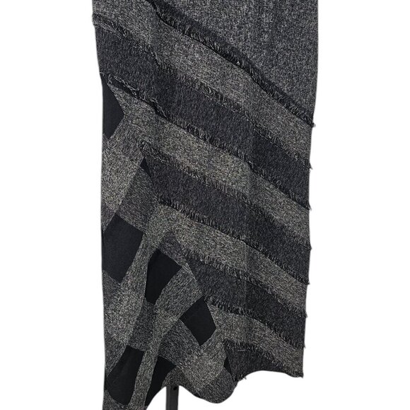 Tribal Womens Multi Print, Lagenlook, Fringe Midi Skirt, Size 6 - Picture 7 of 8